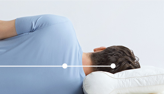 側臥區脊椎直線維護設計-護頸枕