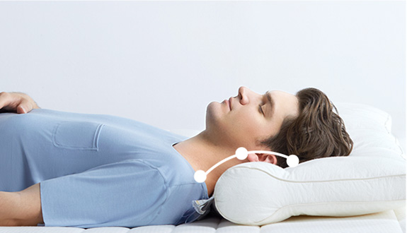 仰臥區頸椎曲度維護設計-護頸枕